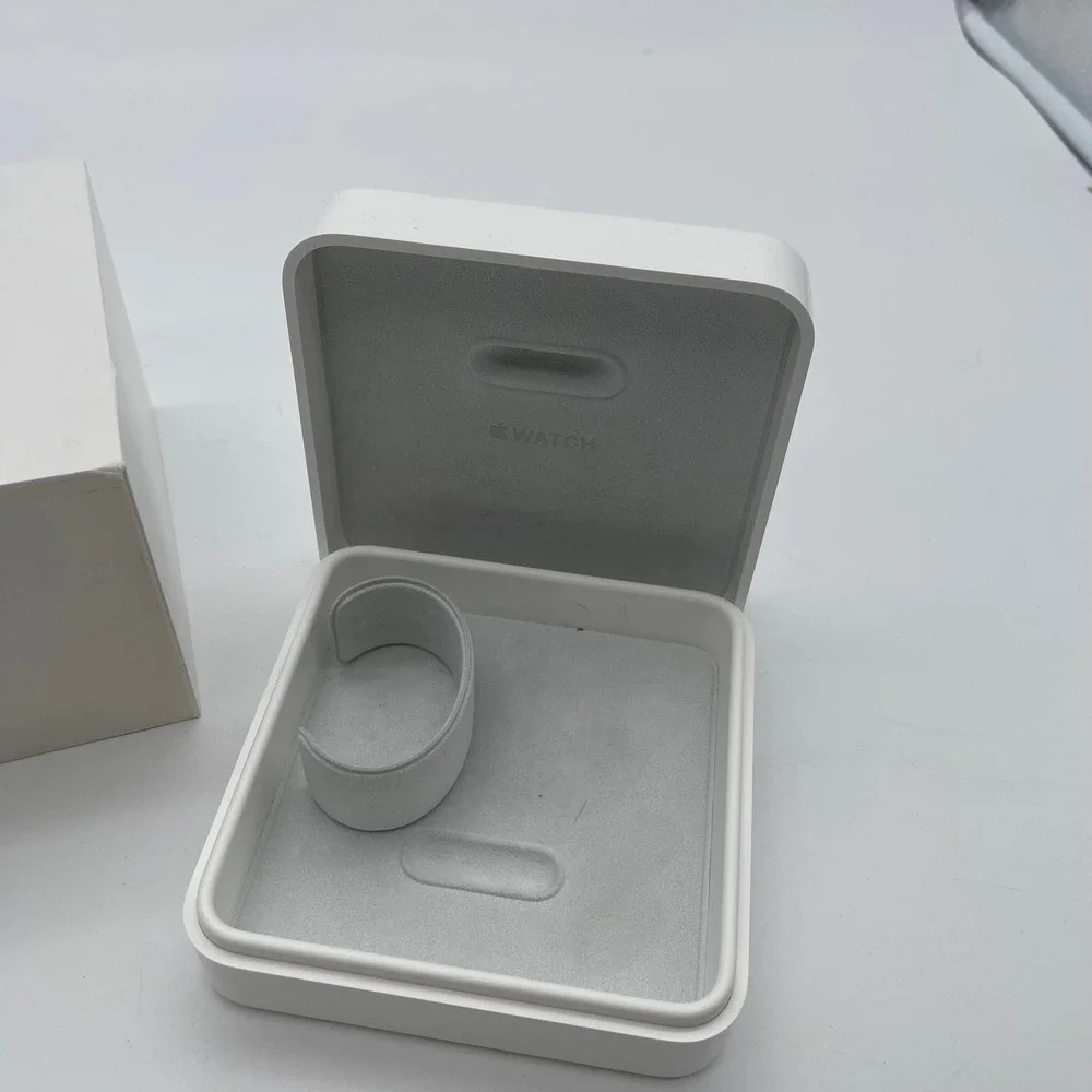 Apple Watch Series 2 38mm Stainless Steel Case White Sport Band Empty Box and Ca